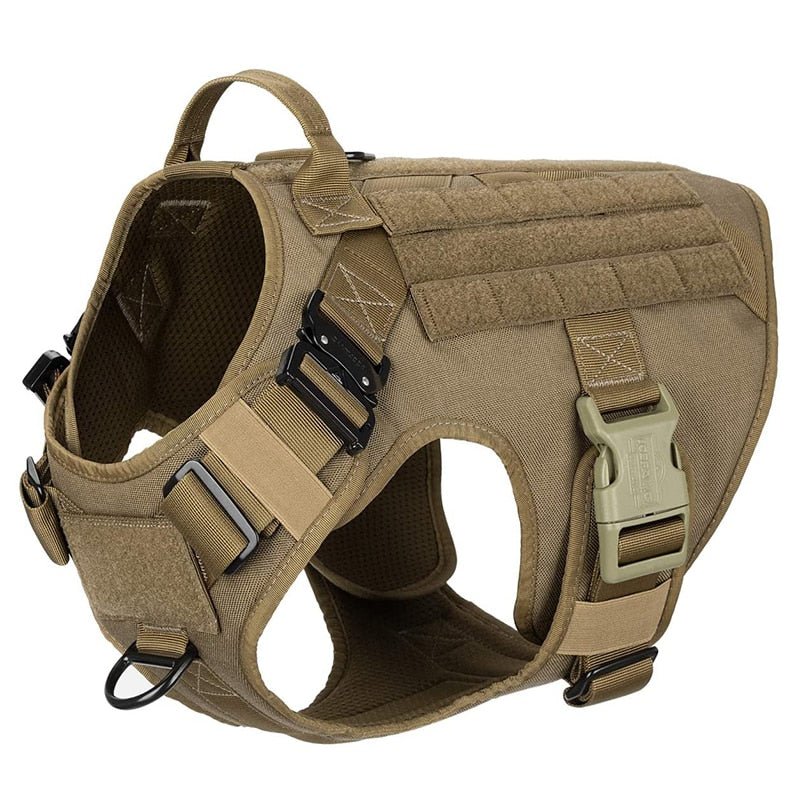 Durable Dog Harness with 2X Metal Buckle Adjustable Working Dog