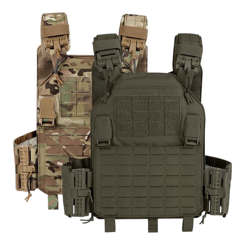 LAVC Plate Carrier Tactical Plate Carrier Vest -Laser Cut MOLLE Attachment  Panel